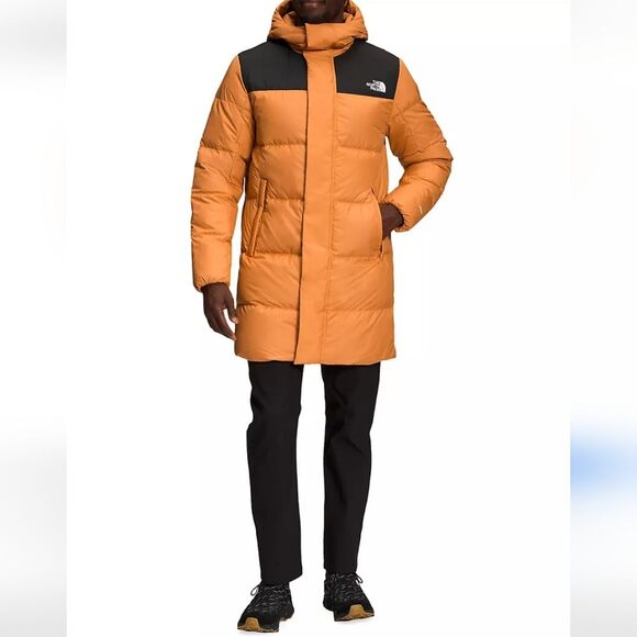 The North Face Hydrenalite Down Mid Parka Coat Jacket Topaz & Black Size XL - Picture 16 of 16